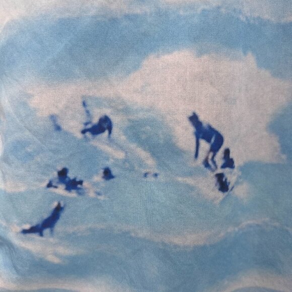 Gitman Bros Vintage Mens Surfer Waves Beach Hawaiian Shirt NWOT - Picture 5 of 8